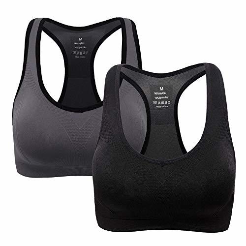 Social Aibrou Sujetador Deportivo Mujer Push Up