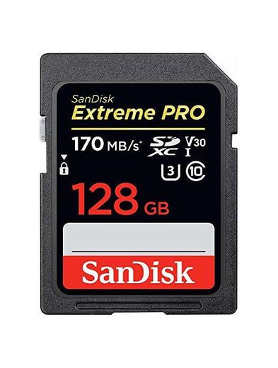 SanDisk Extreme PRO - Tarjeta de memoria SDXC de 128 GB