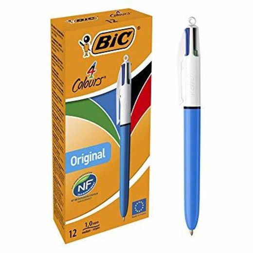 BIC 4 colores Original bolígrafos Retráctiles punta media