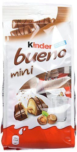 Social Kinder Bueno Mini Barritas con Relleno de Leche y Avellanas