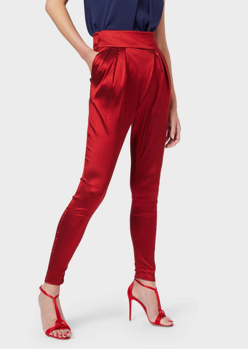 Product Giorgio Armani Jodhpur Trousers with Silk Satin Pleats