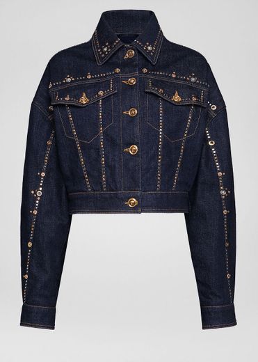 Versace Studded Denim Jacket