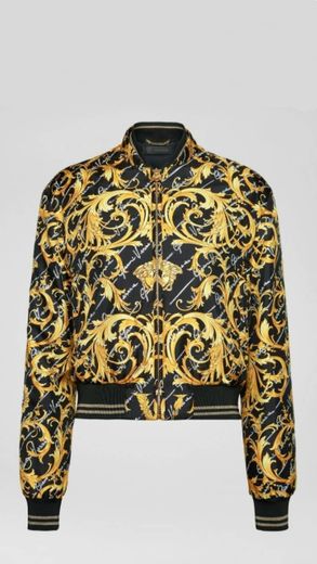 Versace Barocco Signature Print Bomber Jacket