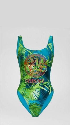 Versace Jungle Print One-Piece Swimsuit