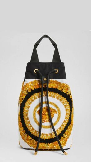 Versace Crete de Fleur Beach Bag