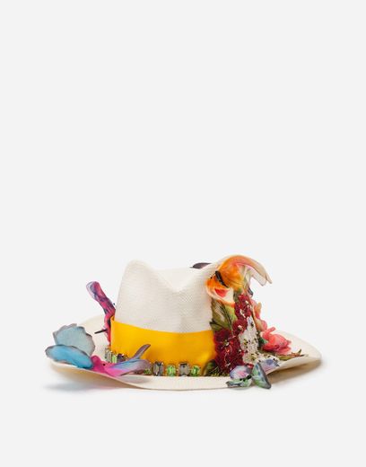 Dolce and Gabbana Butterflies Decoration Hat