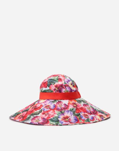 Dolce and Gabbana Poplin Violet Hat