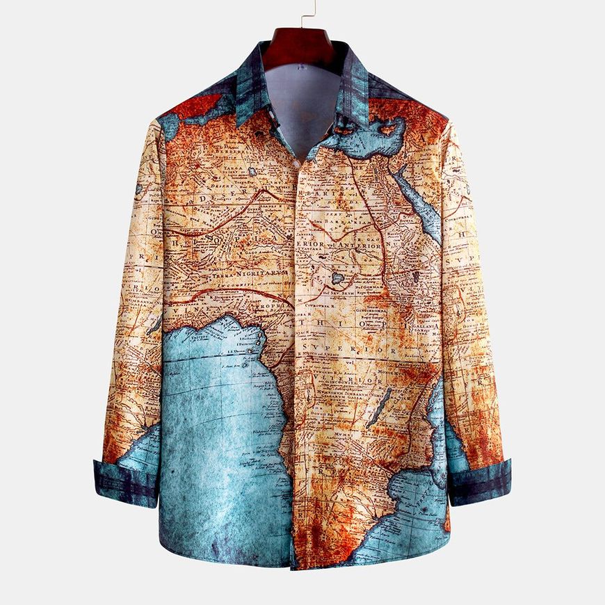 Producto Classical Maps Breathable Long Sleeve Shirt