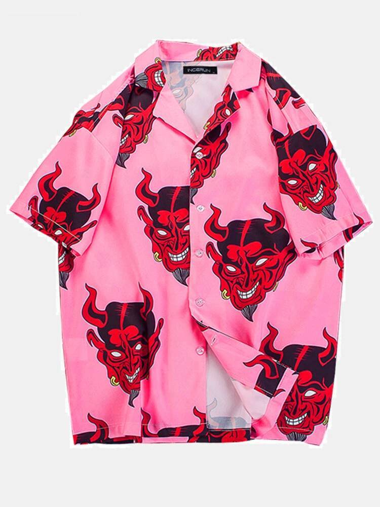Social Mythological Ethnic Short Sleeve Shirt