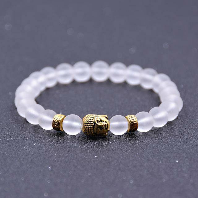 Producto Iced Out & Dark Bead Buddha Bracelet

