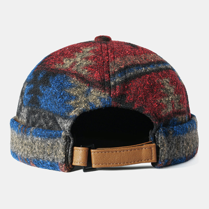 Producto Retro Brimless Multicolor Maple Leaf Pattern Costumized Hat