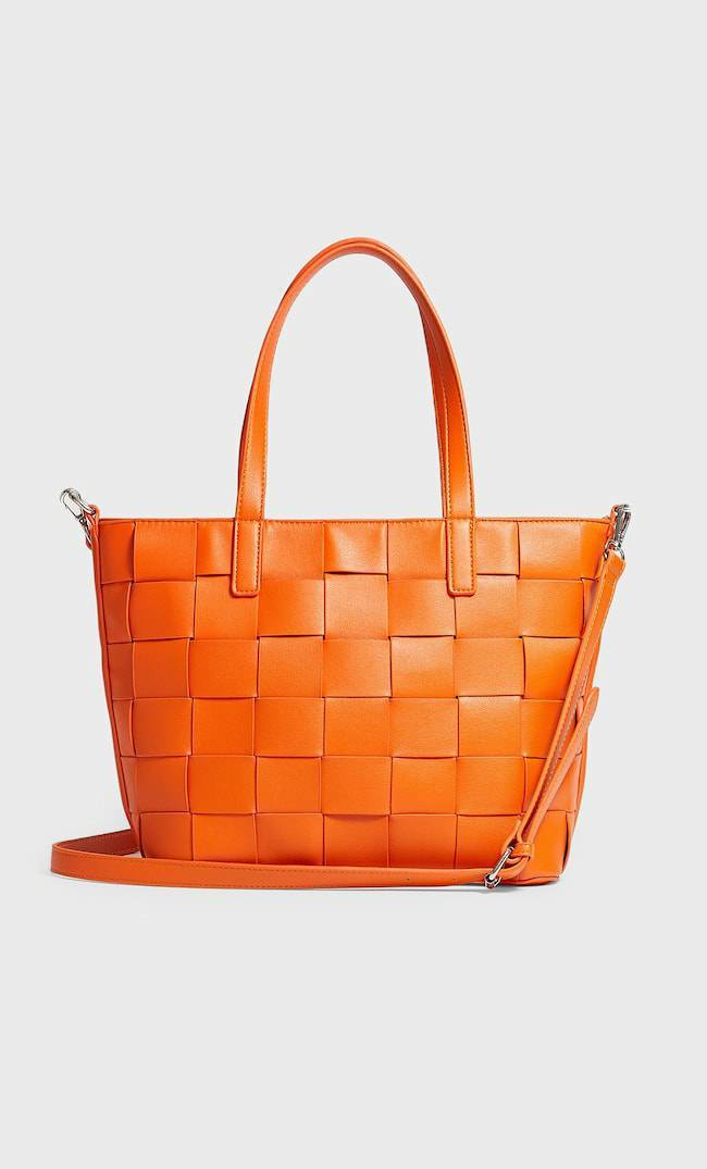 Social Tote bag shopper trançada

