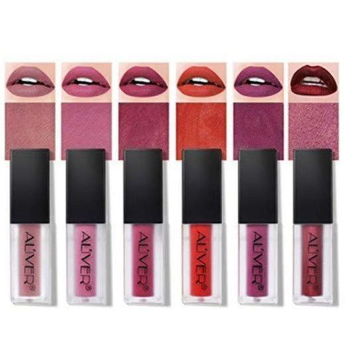 Beauty Maquillaje de belleza Brillo labial Terciopelo Mate Impermeable Cosmético ong Lápices labiales