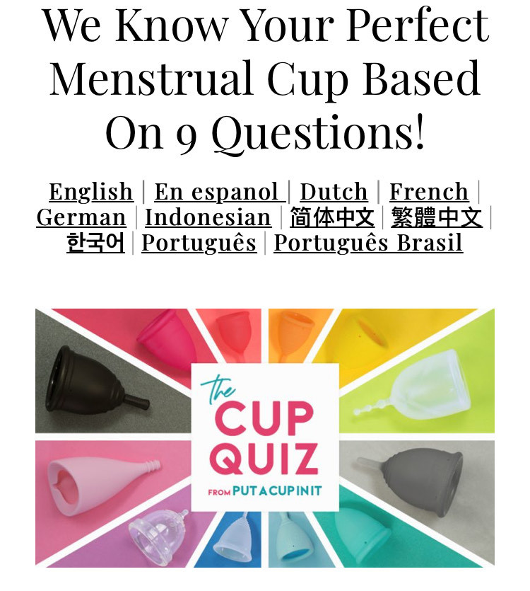 Fashion Copo Mestrual - Quiz