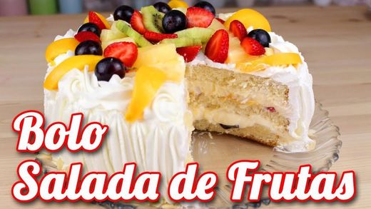 Bolo de fruta 🥝 🍎 🥭 