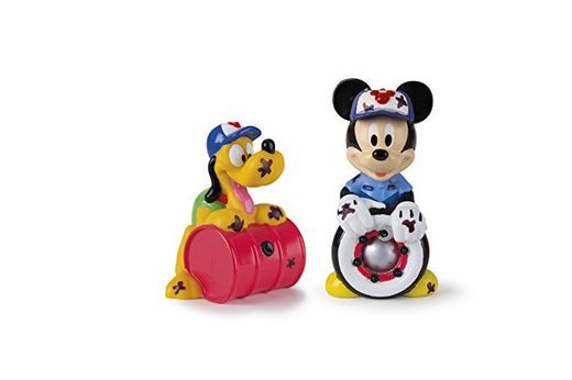 Mickey Mouse- Mickey & Pluto, Set 2 Figuras de Baño, 14 cm