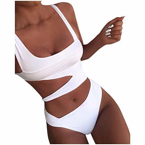 Social Kanlin1986 Bikini Mujer 2020 2019 Traje De BañO De Una Pieza SóLido