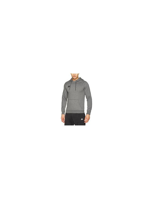 Social Adidas Core18 Hoody Sudadera con Capucha, Hombre, Gris