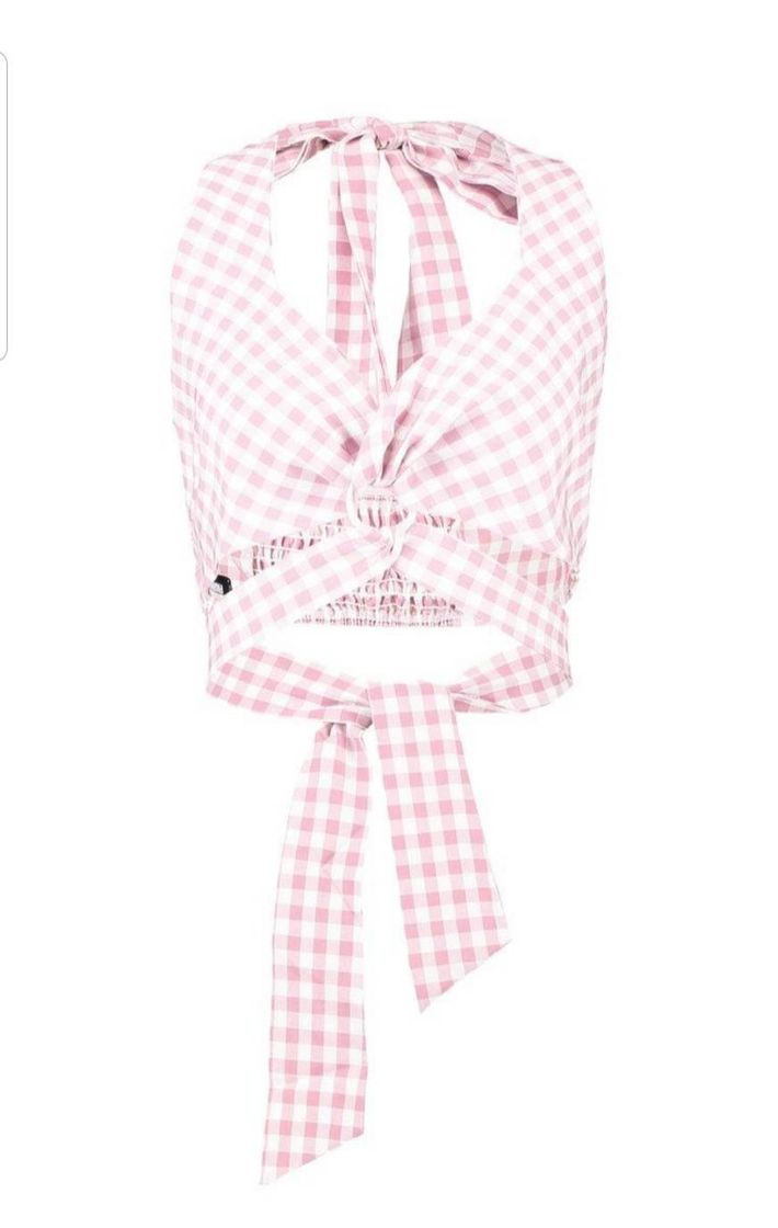 Fashion Fashion Union GINGHAM KIKI - Blouse - pink - Zalando.co.uk