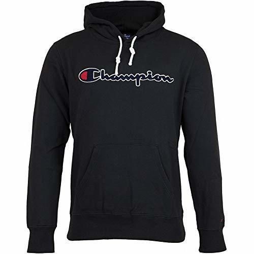 Champion Men Hoodie Hooded Sweatshirt 212940, Größe:XL, Farbe:Schwarz