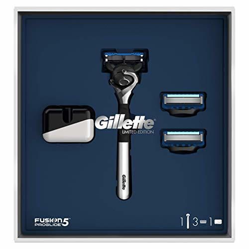 Gillette Fusion5 ProGlide Set de Regalo Maquinilla Edición Limitada con Mango Cromado