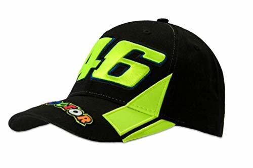 VR46 Gorra Valentino Rossi Racing Oficial Hombre Adulto Negro Gorra The Doctor