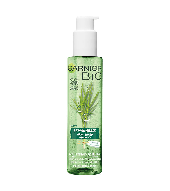 Social Garnier BIO Gel Limpiador Detox Lemongrass con Agua de Flor de Aciano