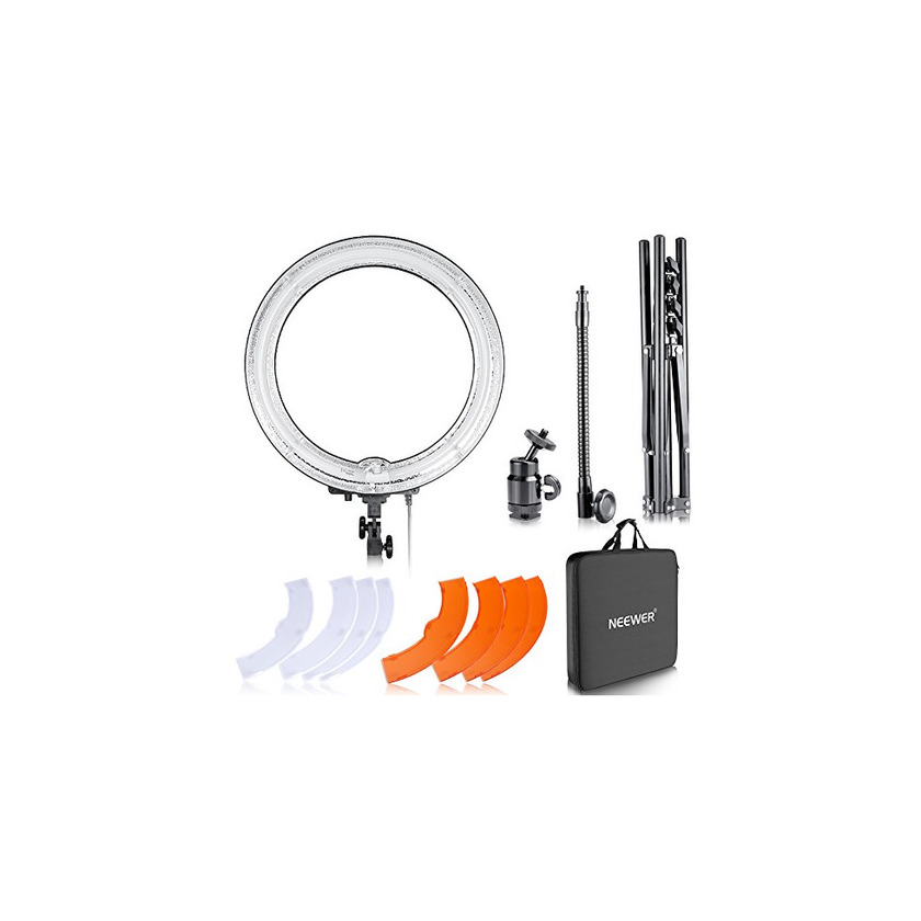 Social Neewer Kit Cámara Foto Estudio 18 "Exterior 14" Interior 600W 5500K Anillo