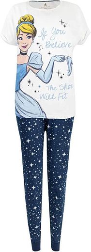 Disney Pijama para Mujer Cinderella Multicolor Size Small