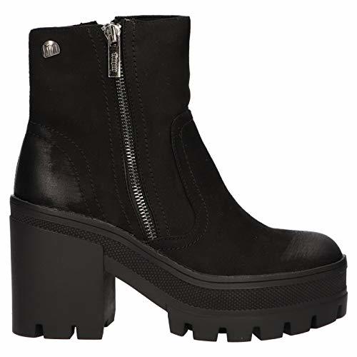 Social MUSTANG - Botines con Tacon Y Plataforma para Mujer Color