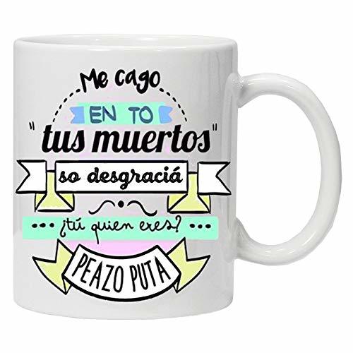 Producto Taza Blanca me CAGO en to