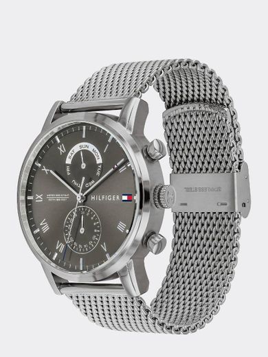 TOMMY HILFIGER STAINLESS STEEL MESH STRAP WATCH