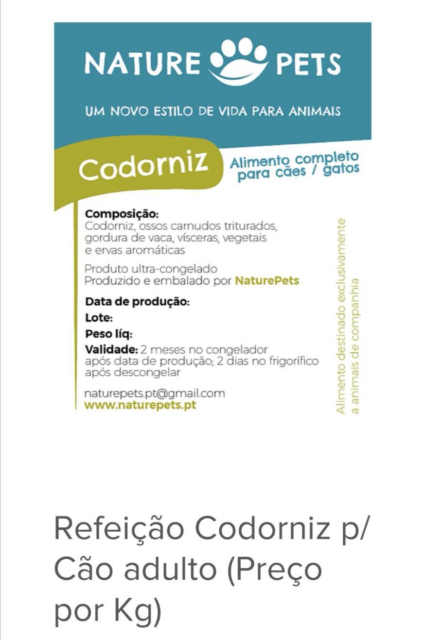 Fashion Nature Pets - codorniz 