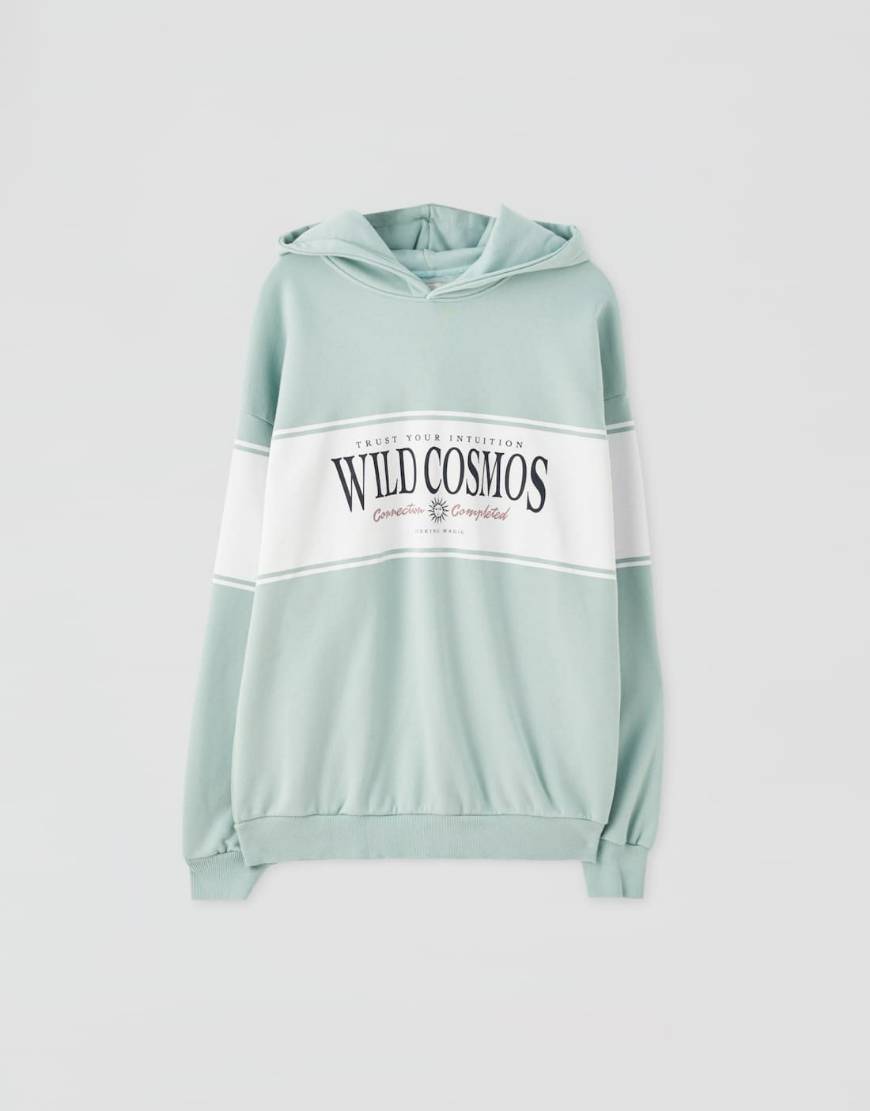 Pull and Bear Sweatshirt Azul
