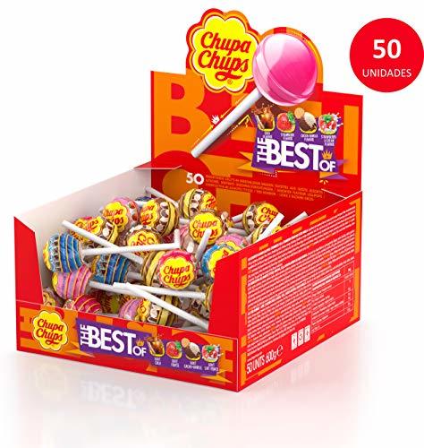 Place Chupa Chups Caramelos con Palo Fresa, Cola, Nata y Fresa, Naranja -