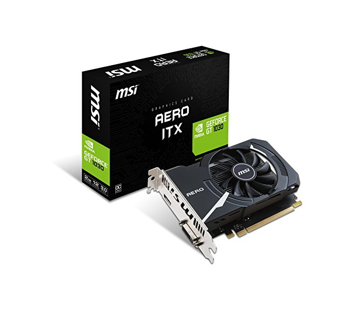 Electronic MSI GeForce GT 1030 Aero ITX 2G OC - Tarjeta gráfica