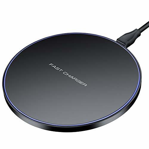 Limxems Cargador Inalámbrico 10W Qi Wireless Carga Rápida Quick Charger para iPhone