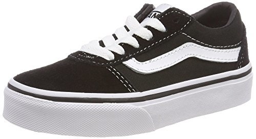 Moda Vans Ward Suede/Canvas, Zapatillas Unisex Niños, Negro