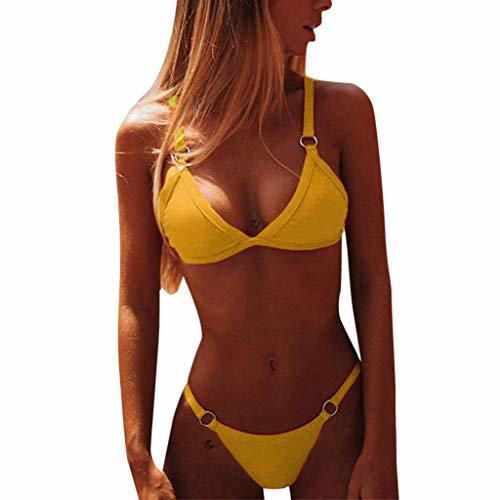 BaZhaHei Bikini de Mujer Traje de baño de Mujer Sujetador Acolchado Mujer