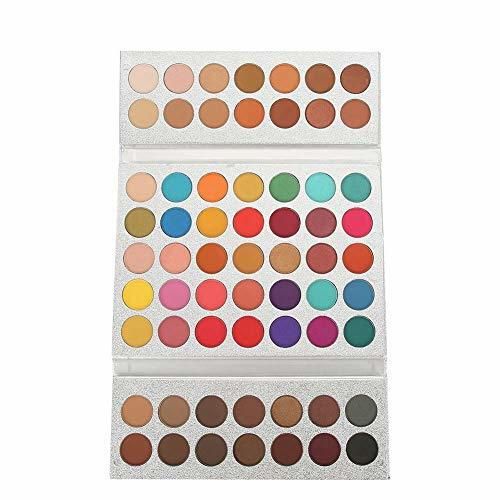 HaiQianXin Beauty Glazed 63 Colors Pearlescent Matte Eyeshadow Eye Cosmetics Makeup Palette