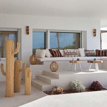 Cactus de esparto decorativo