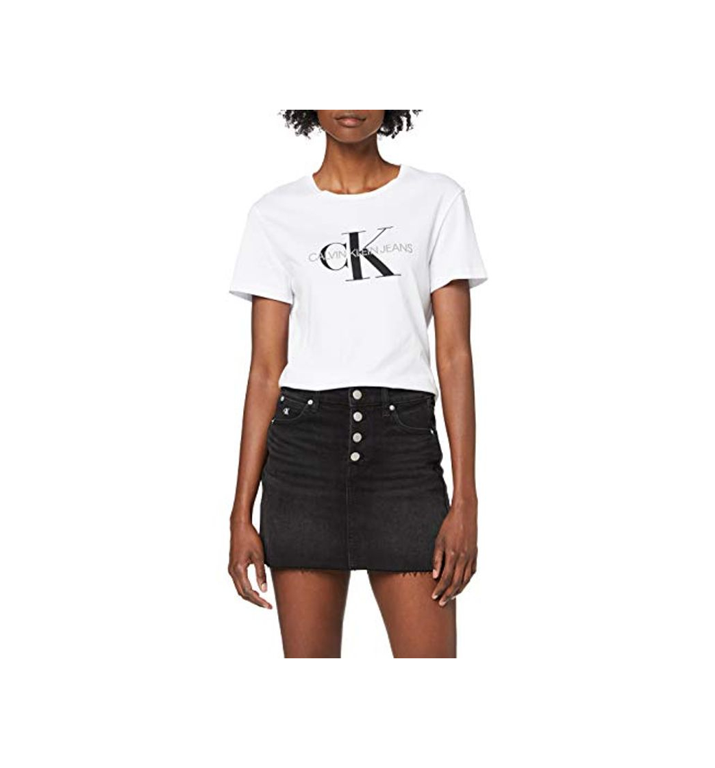 Fashion Calvin Klein Mid Rise Mini Skirt Falda, Negro