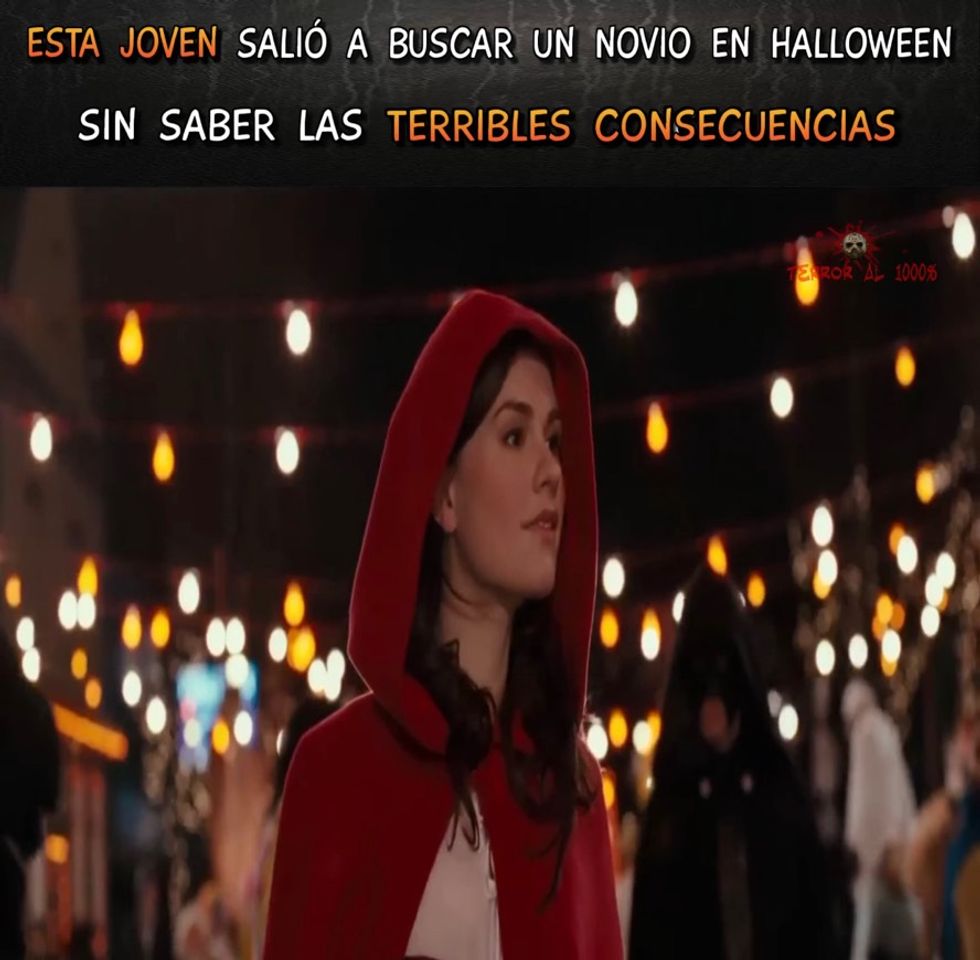 Fashion Esta  joven fue a buscar un novio en Halloween