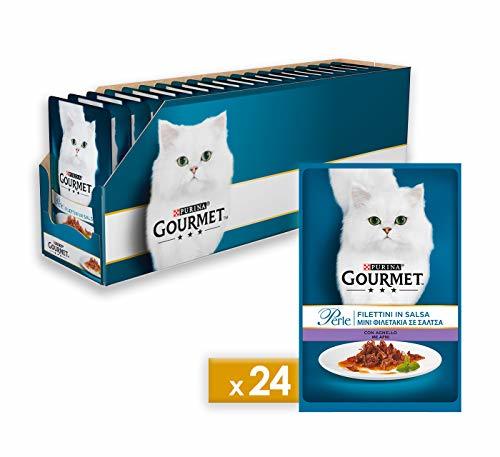 Product Gourmet Perle Purina Humidas Gato Roscas de Salsa con Cordero - 24