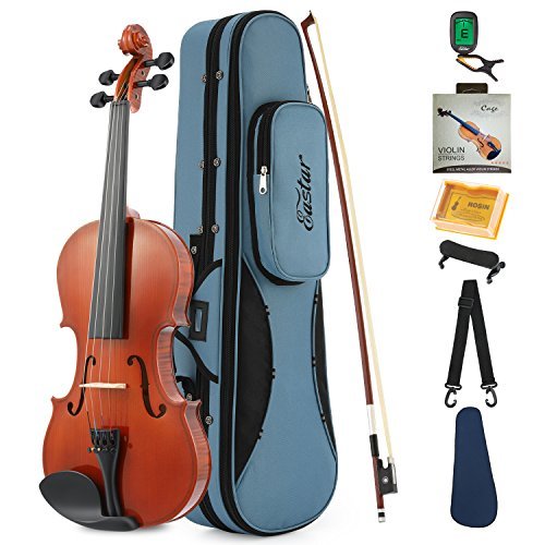 Lugares Eastar 4/4 Violín Natural EVA-1 Tamaño completo con Estuche Rígido