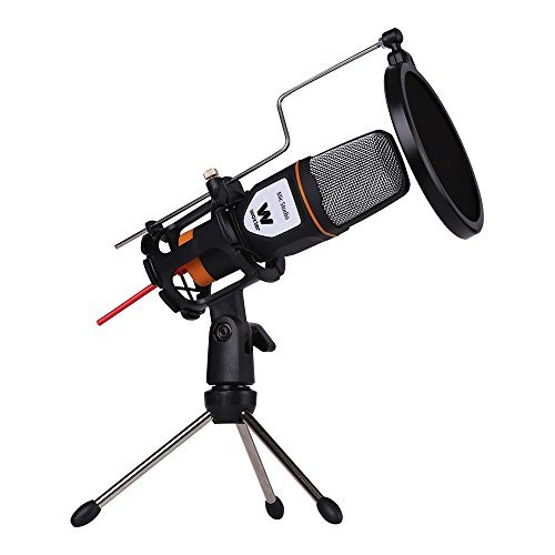 Social WOXTER Mic Studio Black - Micrófono condensador profesional para ordenador. Entrada