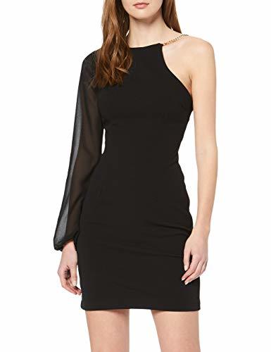 Fashion Rinascimento Cfc0090858003 Vestido de Fiesta, Negro