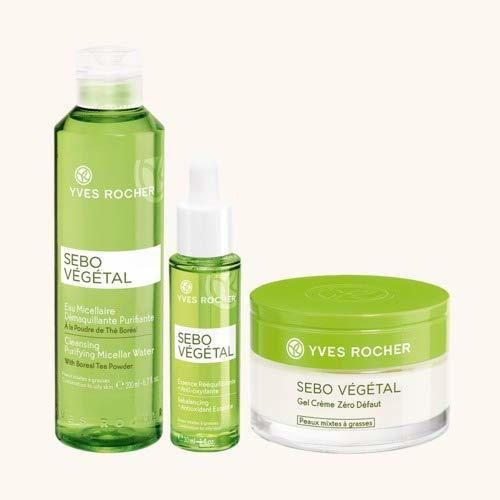 Yves Rocher Sebo Vegetal Skin Care Set Nuevo SEALED.