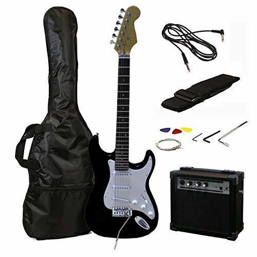 Tamaño RockJam eléctrica llena Superkit guitarra con amplificador de guitarra