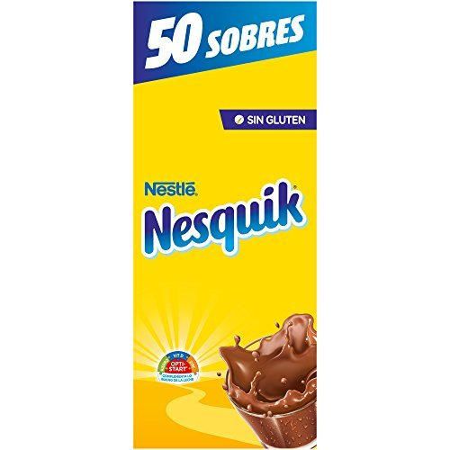 Nestlé Nesquik cacao soluble instantáneo - Estuche de 50 sobres de cacao